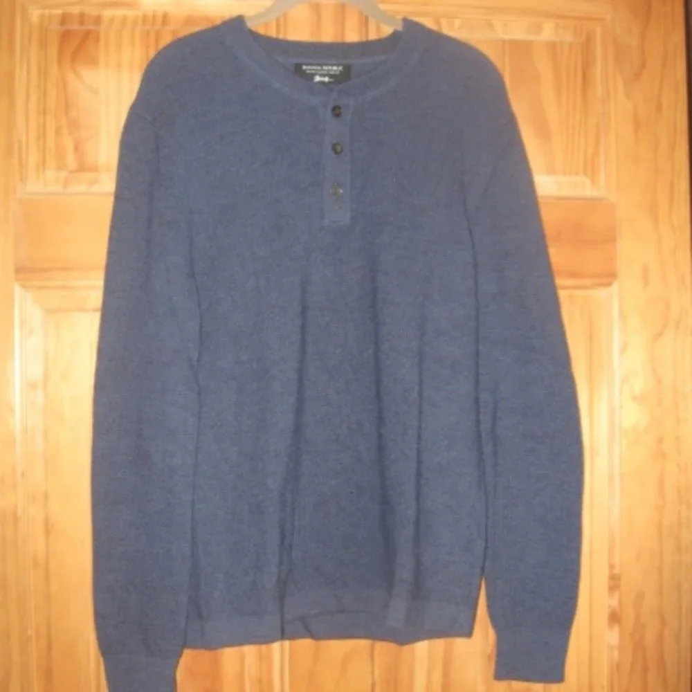 Banana Republic Blue Italian Merino Sweater